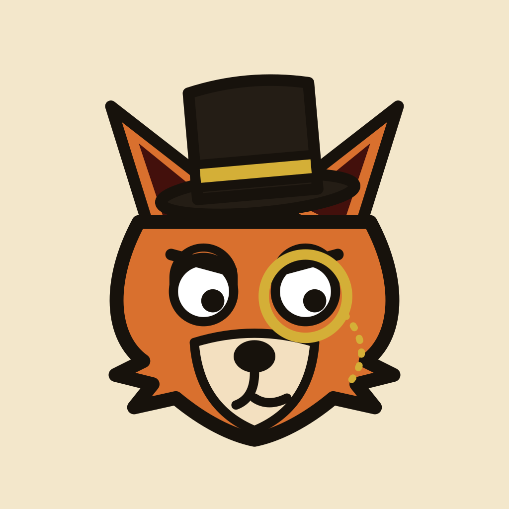 Jerry Mander mascot — a fox in a top hat and monocle